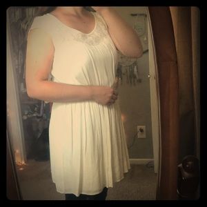 Lacy, cream summer dress